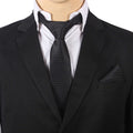 Black Self Squared Necktie