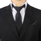 Black Self Squared Necktie