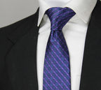 Blue & Purple Checkered Tie & Pocket Square