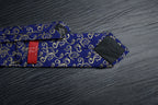 Royal Blue & Gold Swirl Tie