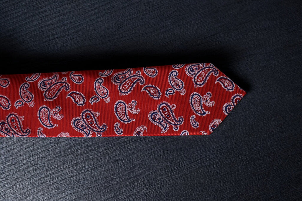 Classic Red & Blue Paisley Tie