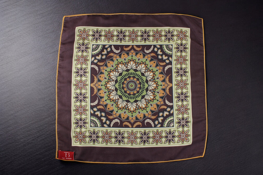 Elegant Floral Motif Pocket Square