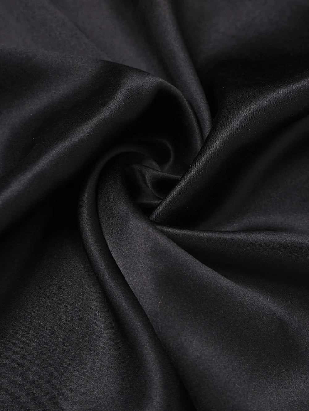 Black Solid Pocket Square