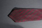 Deep Maroon & Black Geometric Tie