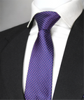 Classic Blue & Magenta Dotted Tie & Pocket Square