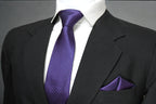 Classic Blue & Magenta Dotted Tie & Pocket Square