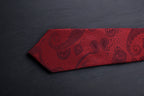 Classic Red Self Paisley Tie