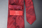 Classic Red Self Paisley Tie