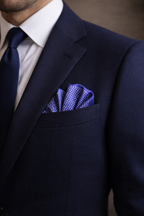 Sapphire Dots Pocket Sqaure