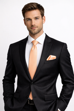 Light Peach Solid Necktie