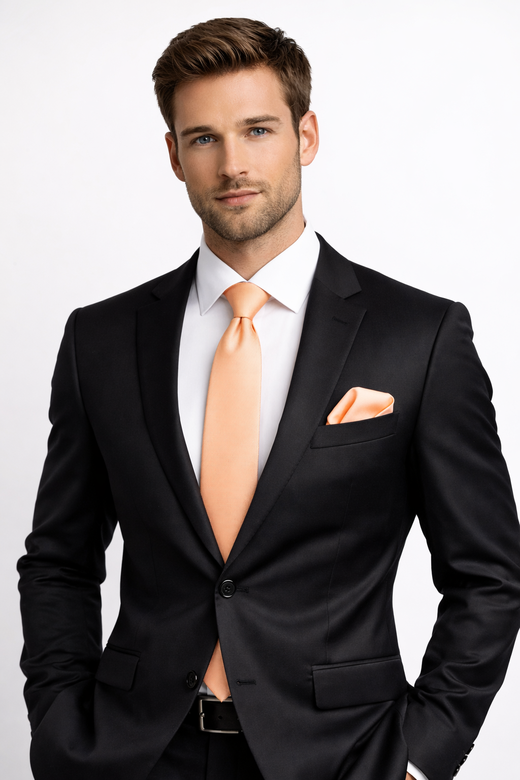Light Peach Solid Necktie