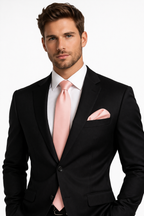 Light Pink Solid Necktie