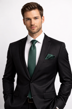 Bottle Green Solid Necktie