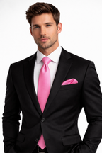 Dark Pink Solid Necktie