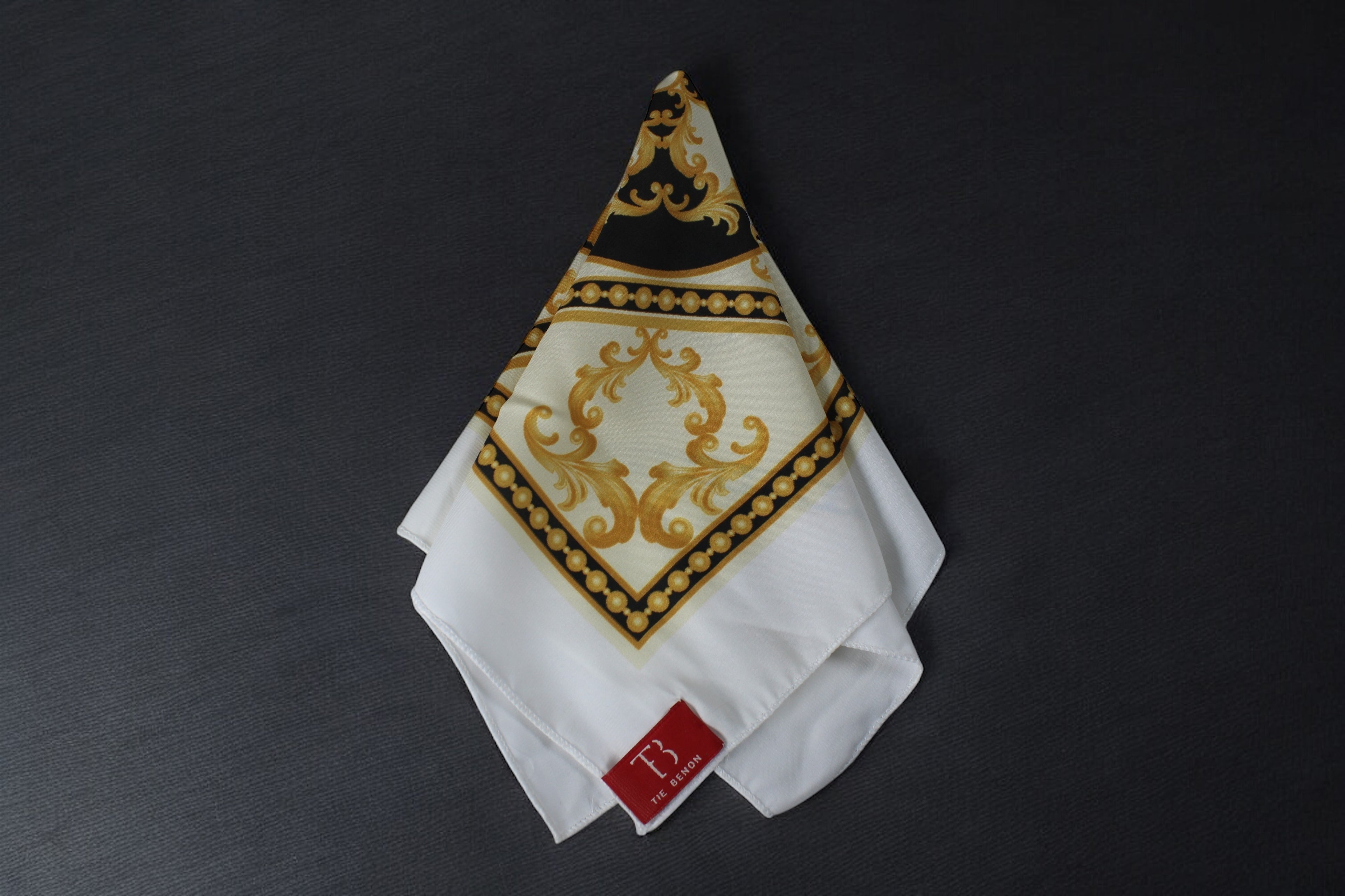 Luxury Gold Baroque Pocket Square