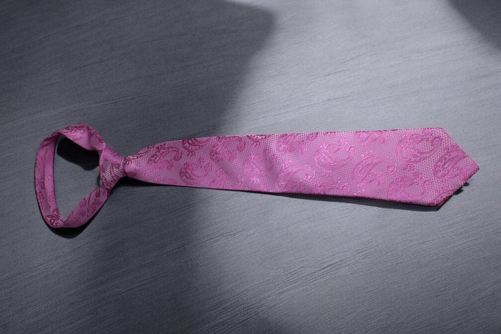 Pink Self Paisley Tie