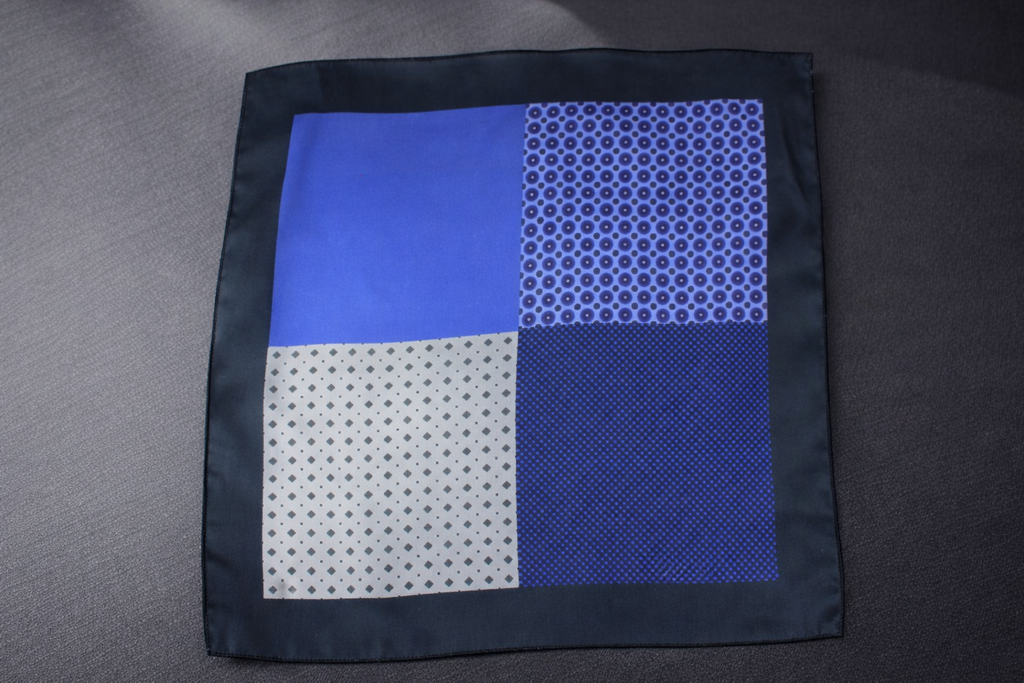 Multi Pattern Print Pocket Square