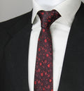 Elegant Burgundy & Red  Tie & Pocket Square