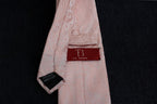 Elegant Light Pink Self Paisley Tie