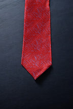 Elegant Red Tie & Pocket Square