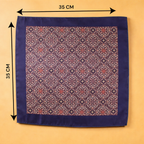 Midnight Blossom Pocket Square