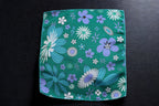 Emerald Garden Floral Tie With Pocket Square