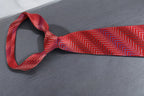Vibrant Red & Blue Chevron Tie