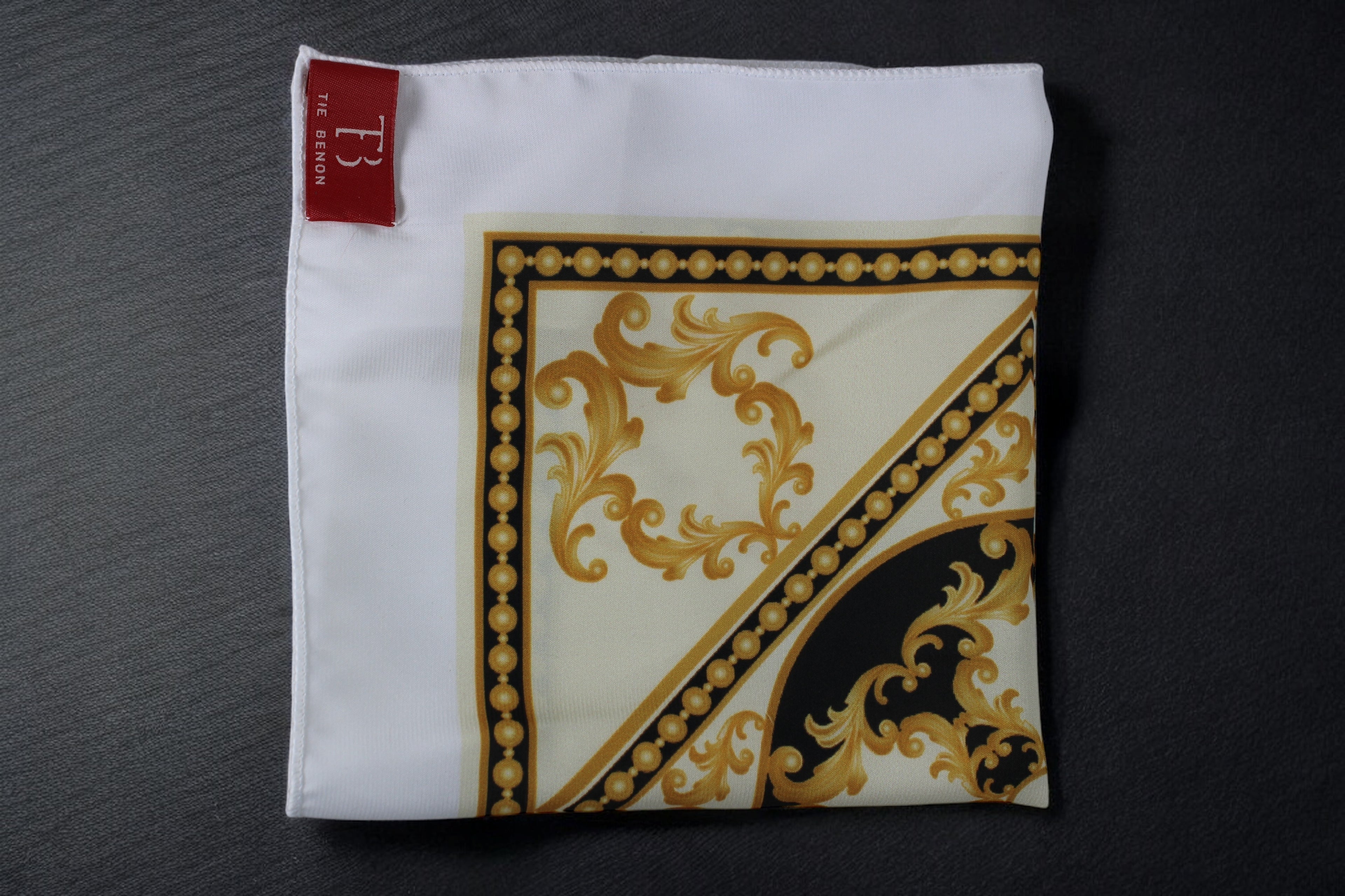Luxury Gold Baroque Pocket Square