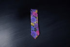 Floral Elegance Multicolor Tie with Pocket Square