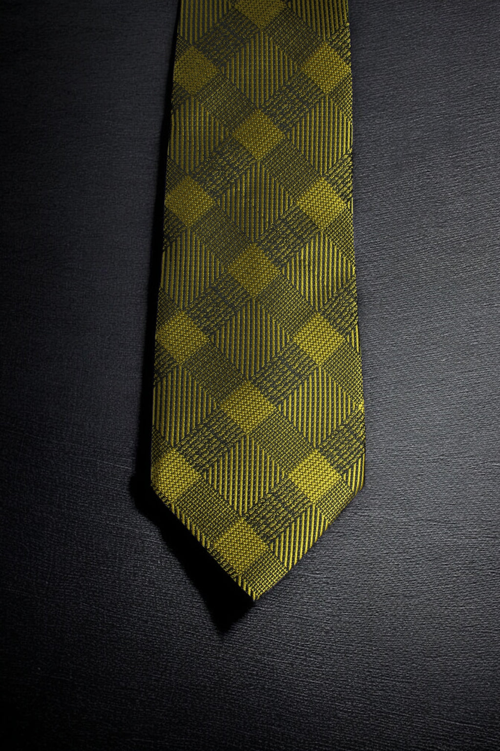 Golden Plaid Tie