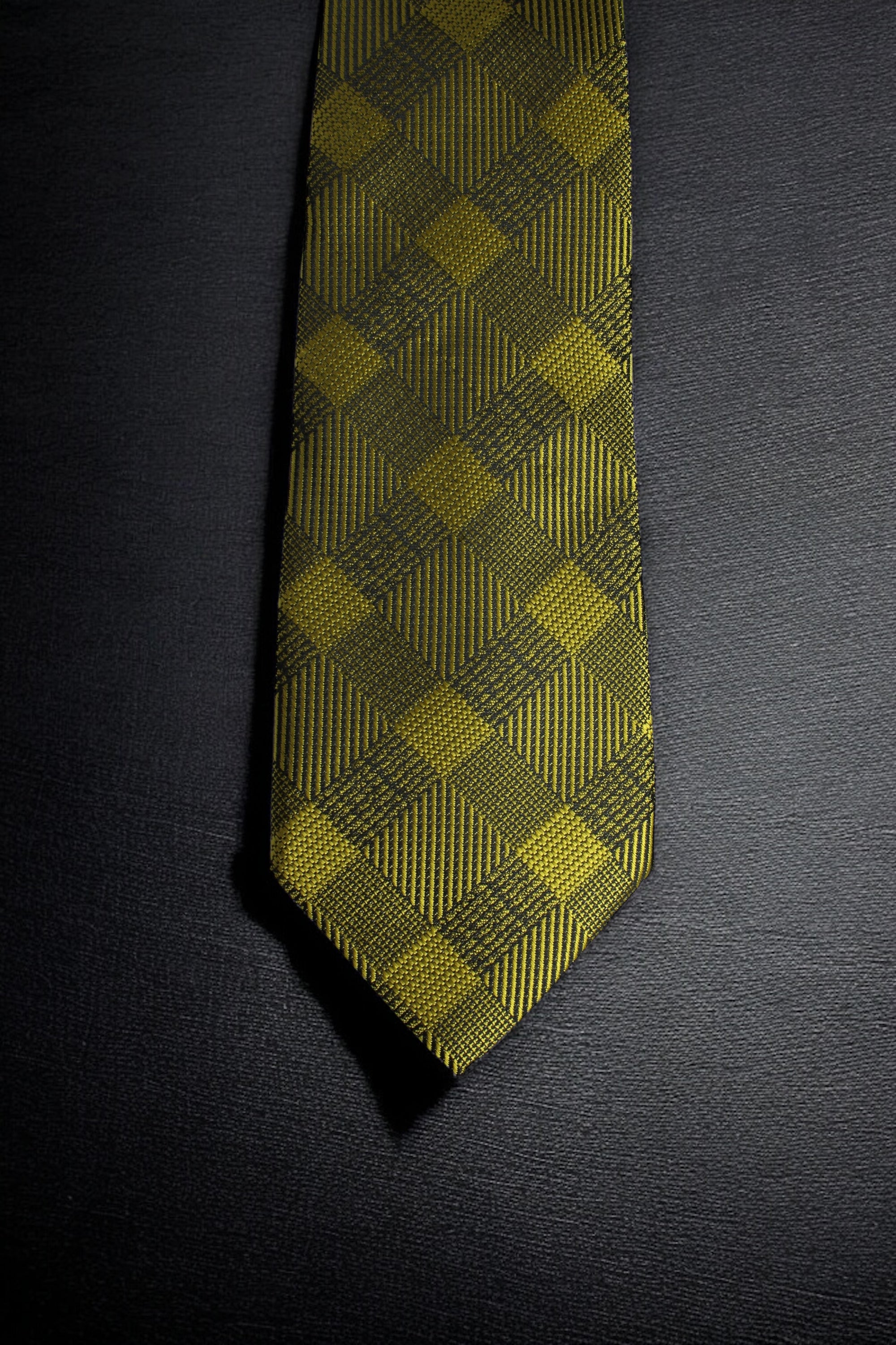 Golden Plaid Tie