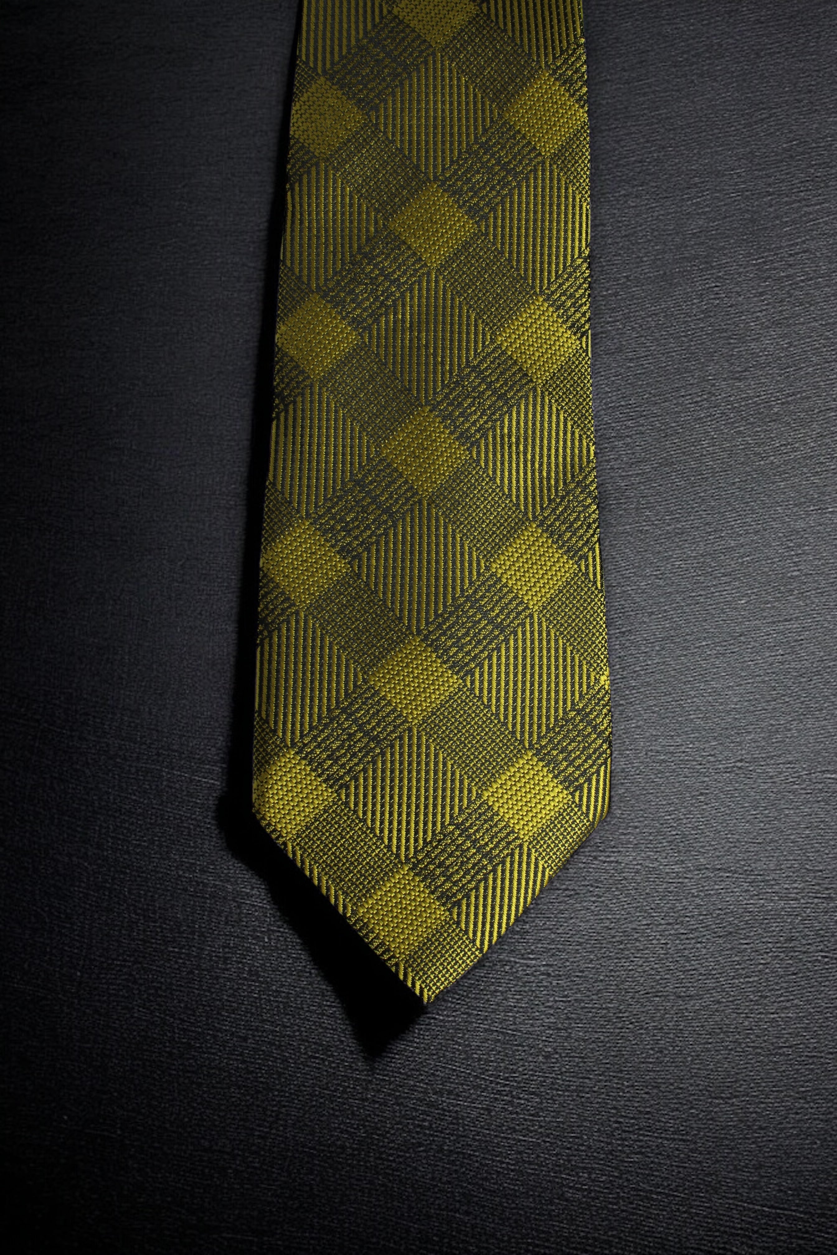 Golden Plaid Tie
