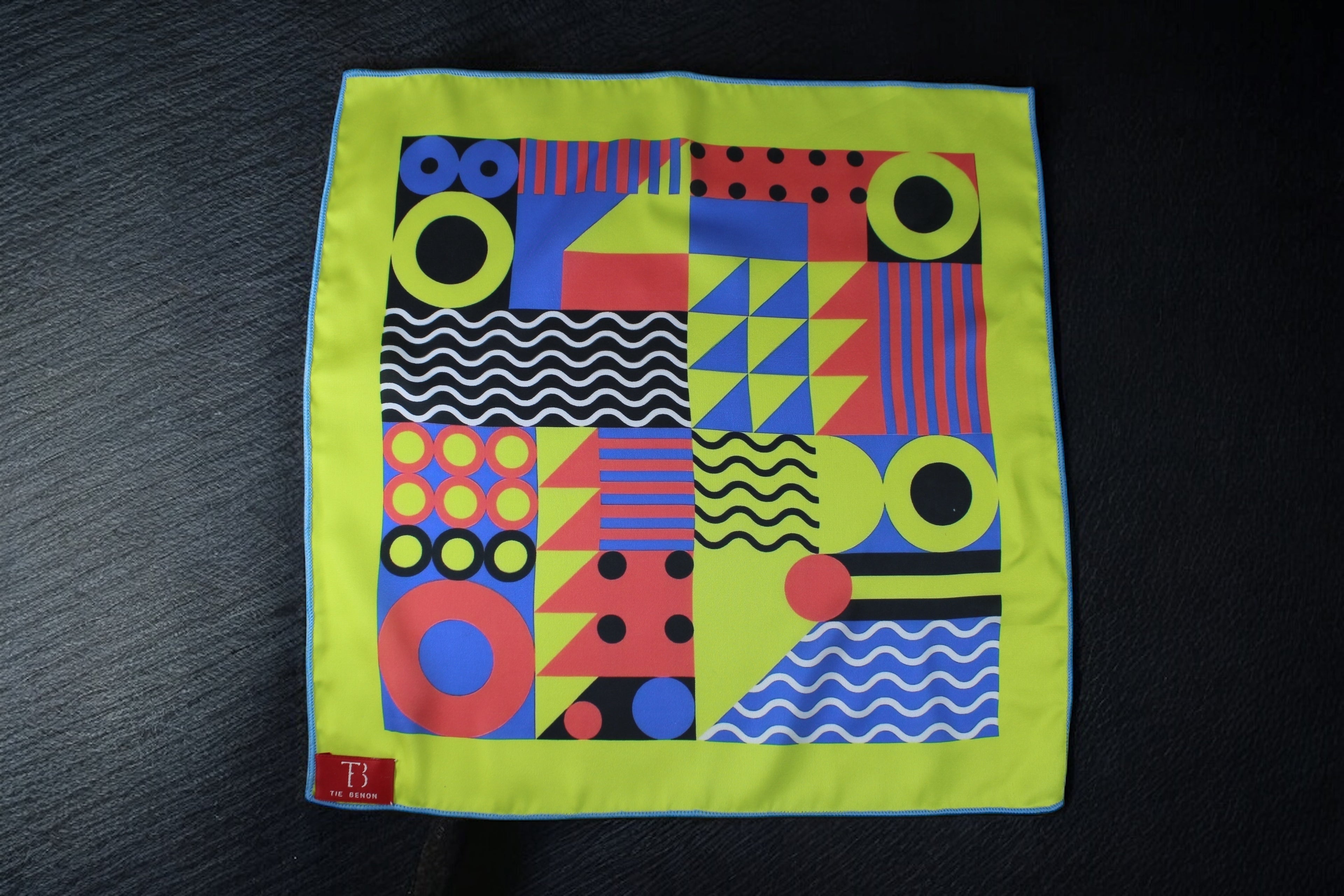 Rio Grande Geometric Printed Pocket Square
