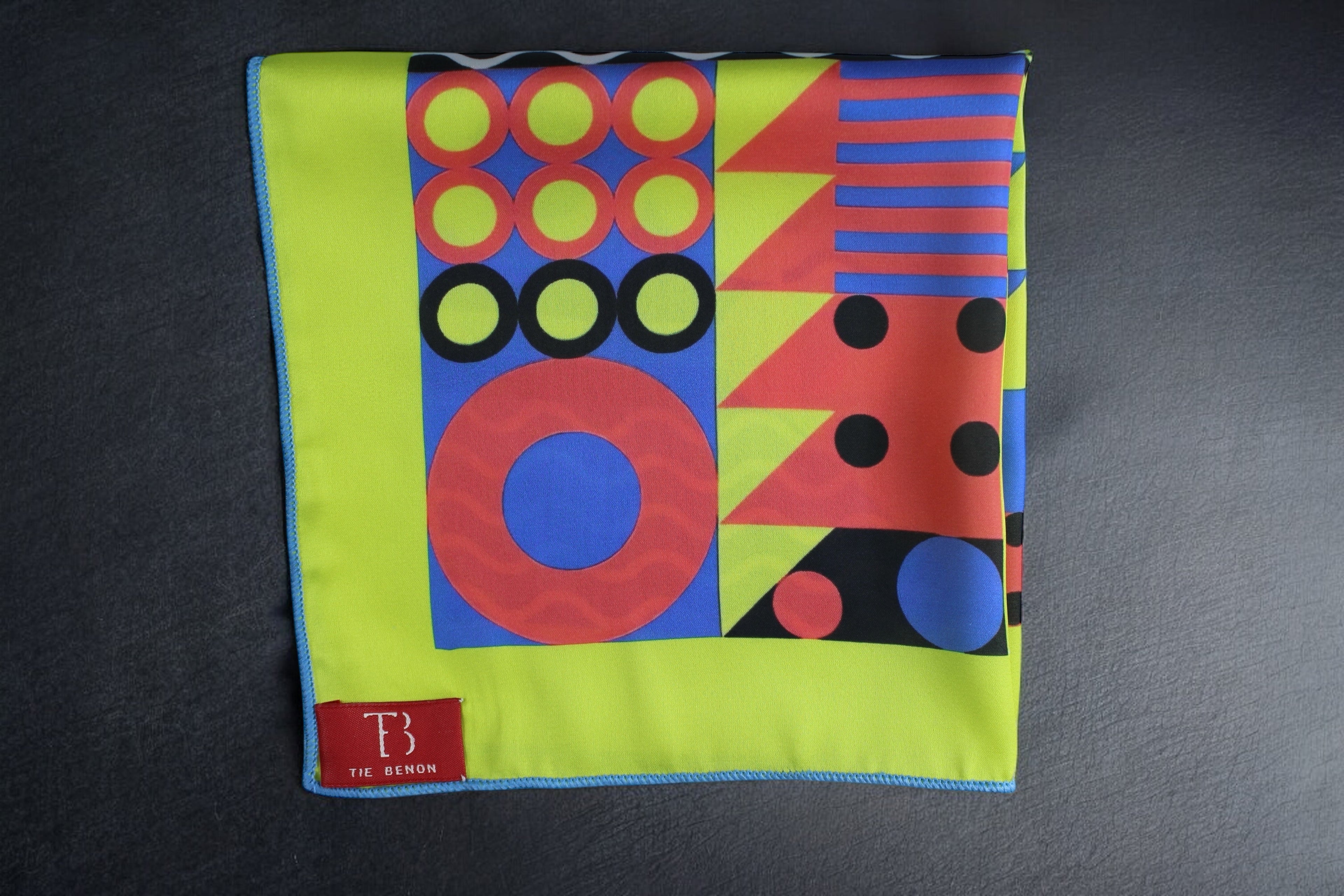 Rio Grande Geometric Printed Pocket Square