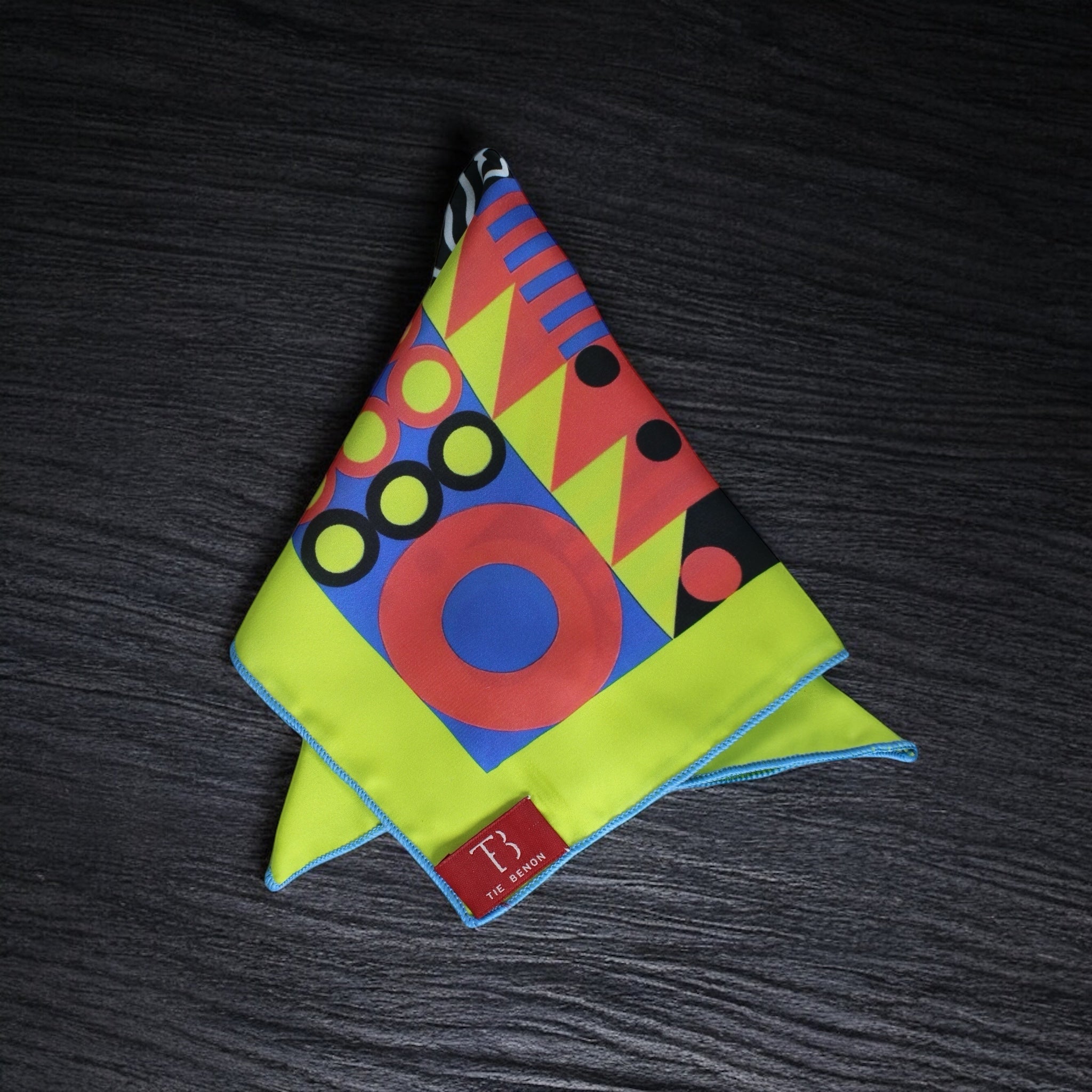 Rio Grande Geometric Printed Pocket Square