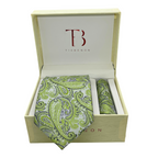 Avia Paisley Tie And Pocket Square Combo