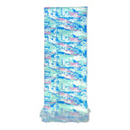 Blue Multicolour Abstract Printed Scarf With Pocket Square
