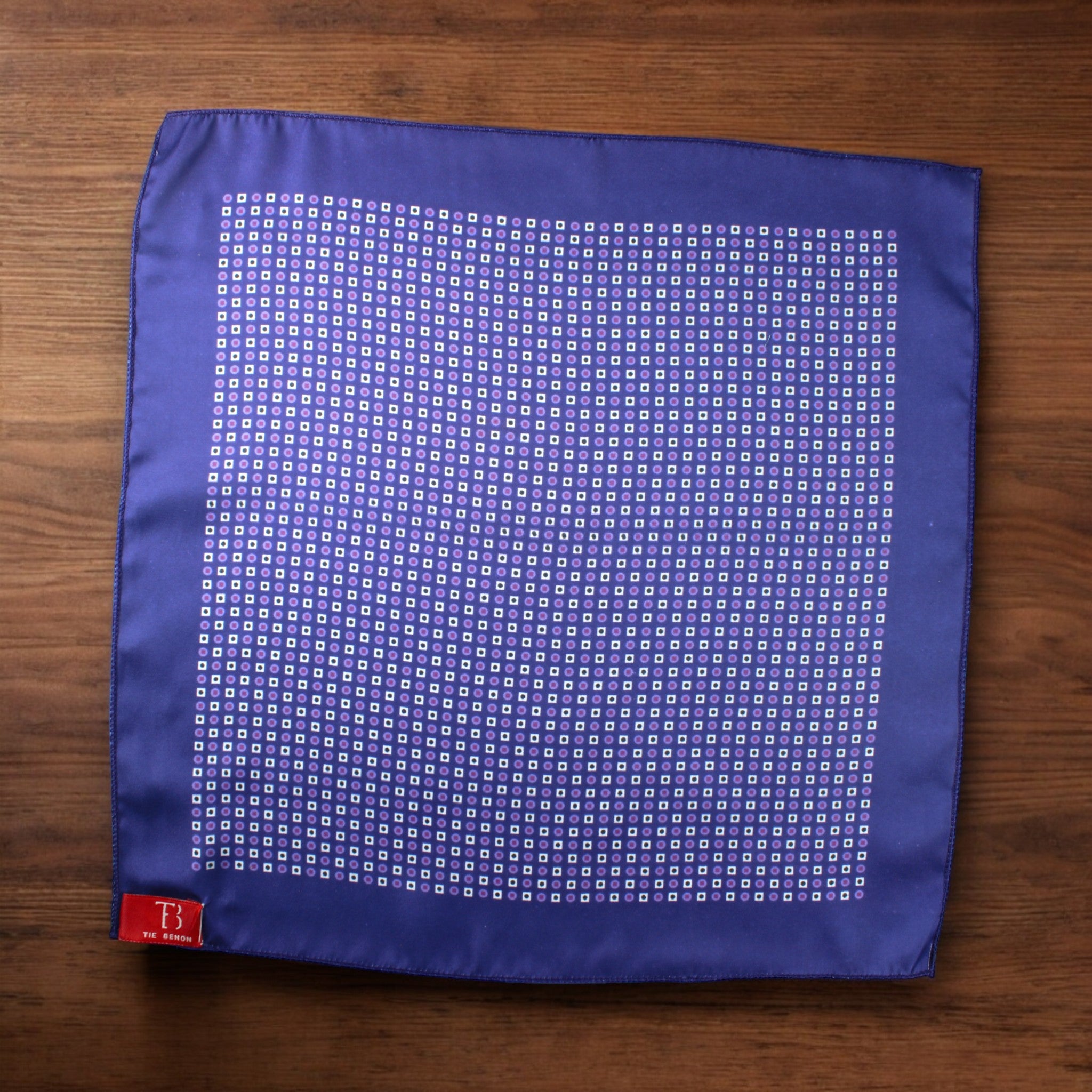 Sapphire Dots Pocket Sqaure