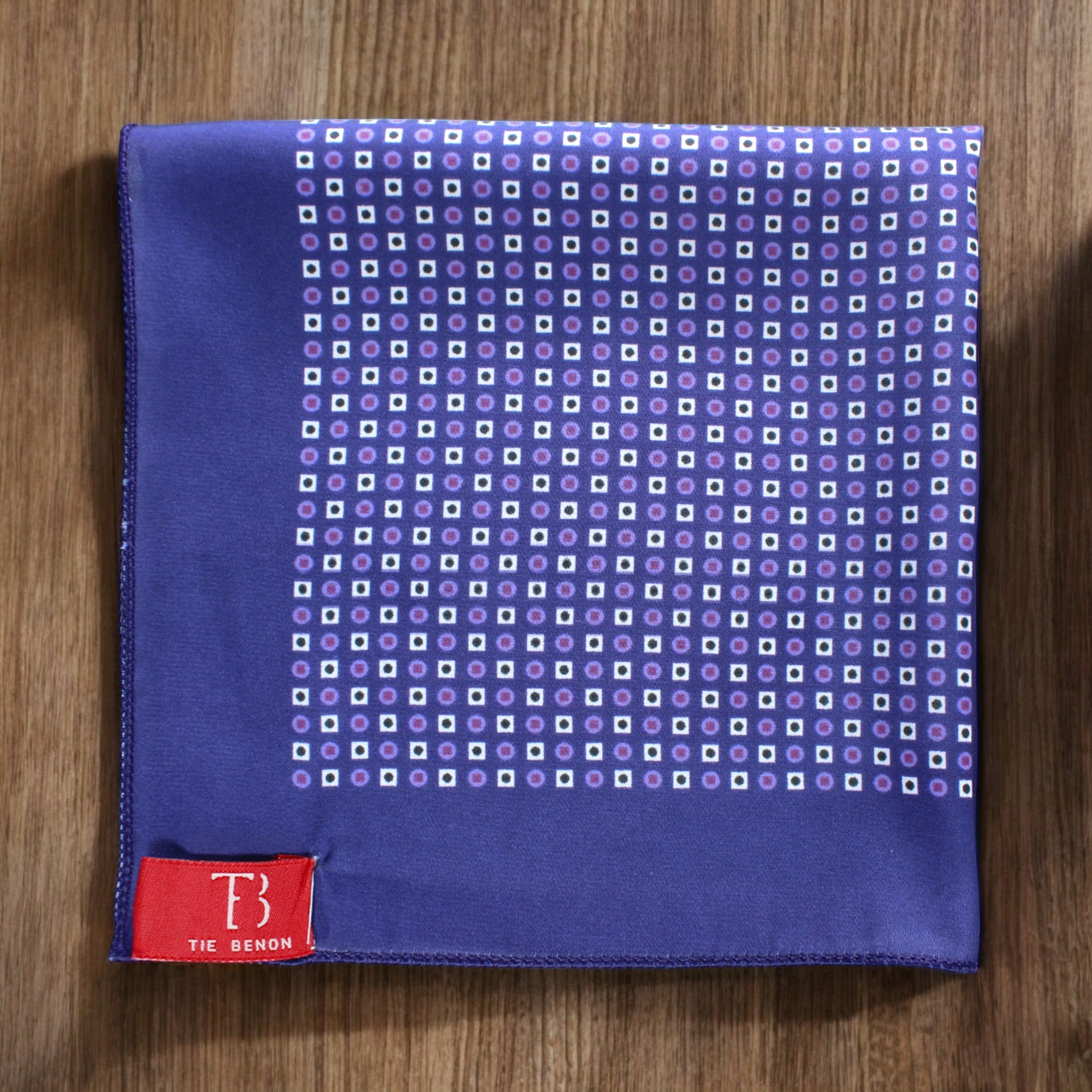 Sapphire Dots Pocket Sqaure