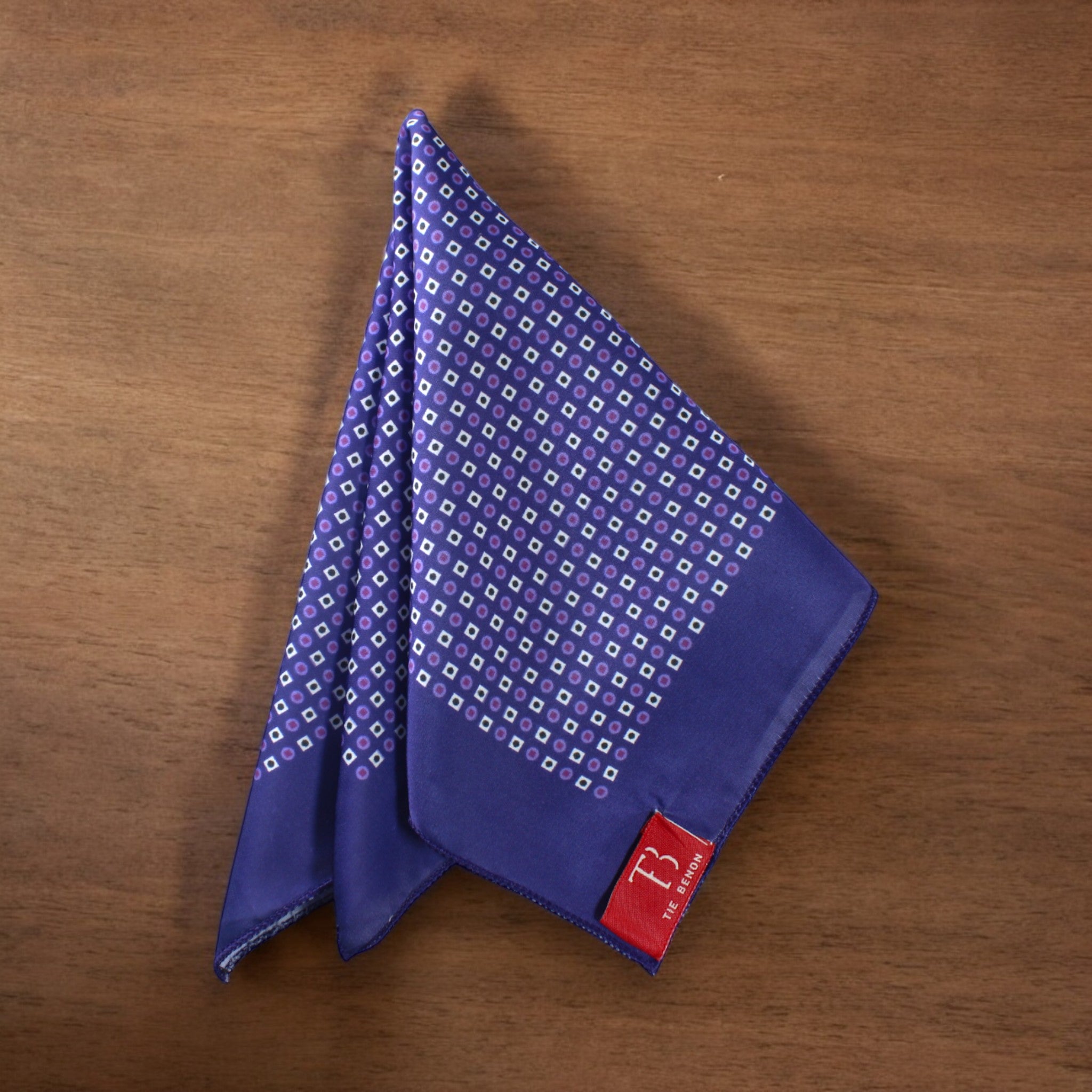 Sapphire Dots Pocket Sqaure