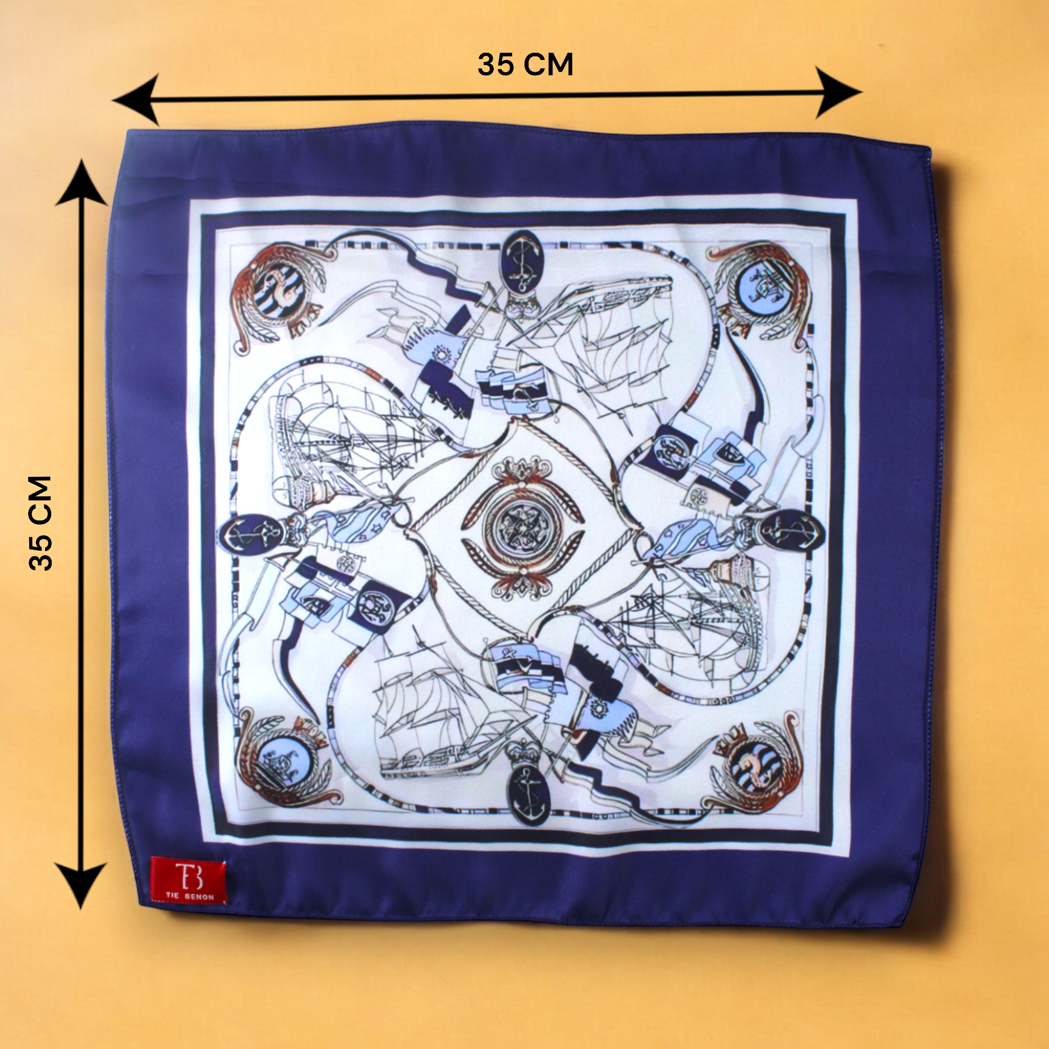 Blue Odyssey Pocket Square
