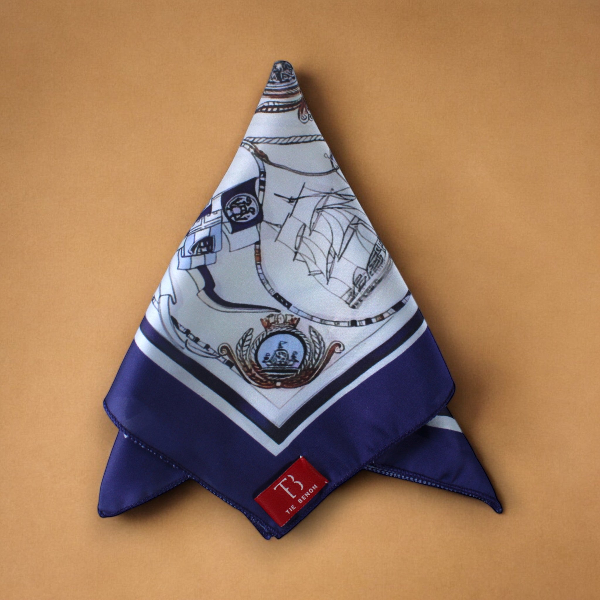 Blue Odyssey Pocket Square