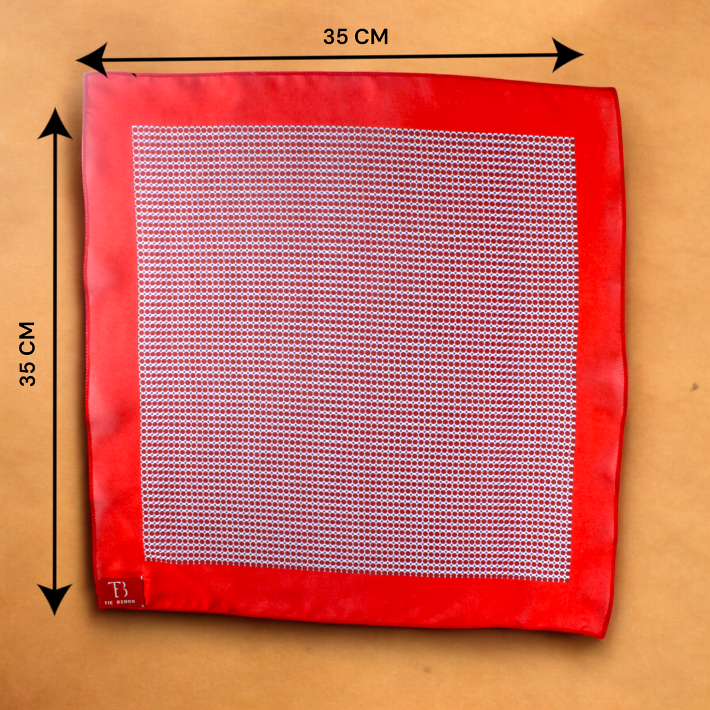 Cherry Dot Pocket Square
