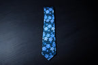 Icy Blue Tie With Pocket Square