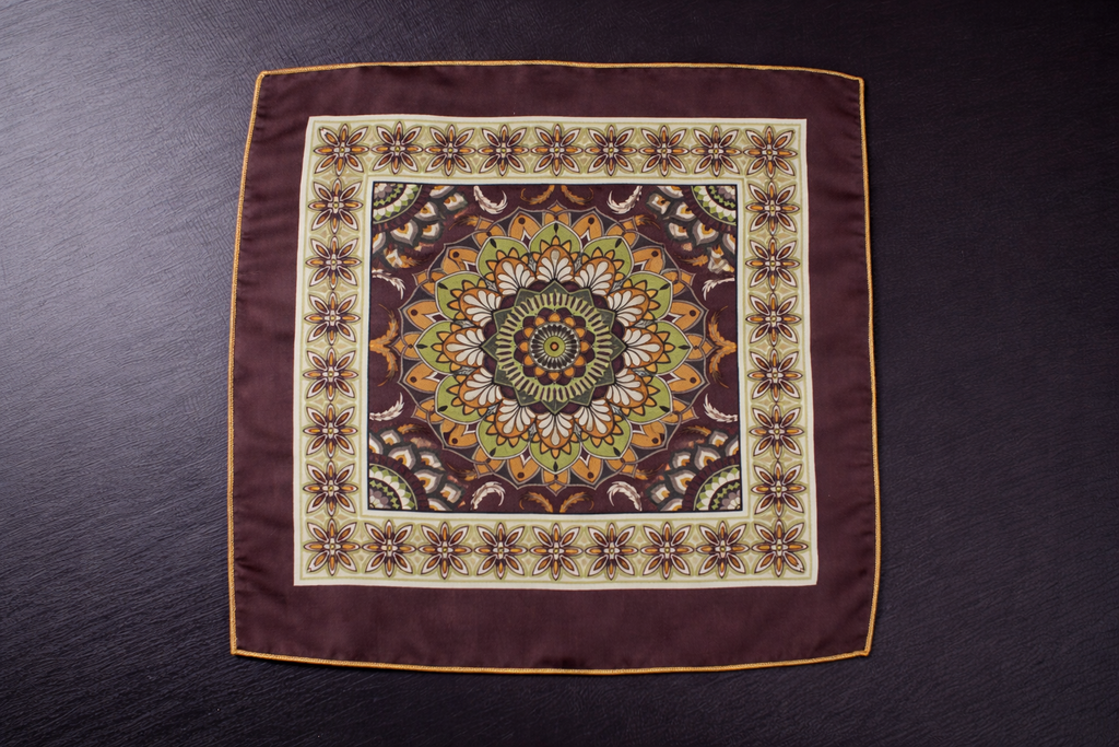 Elegant Floral Motif Pocket Square