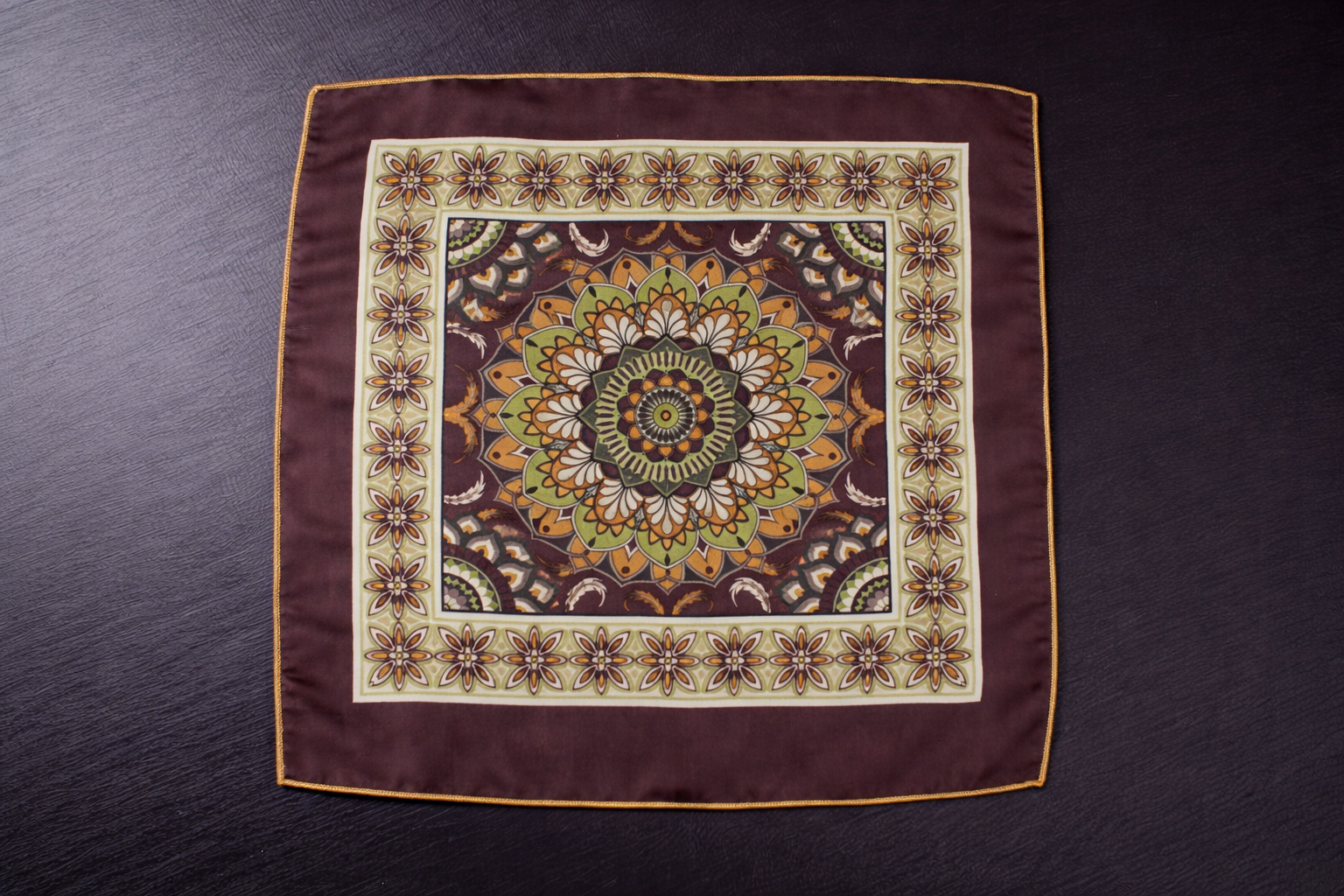 Elegant Floral Motif Pocket Square