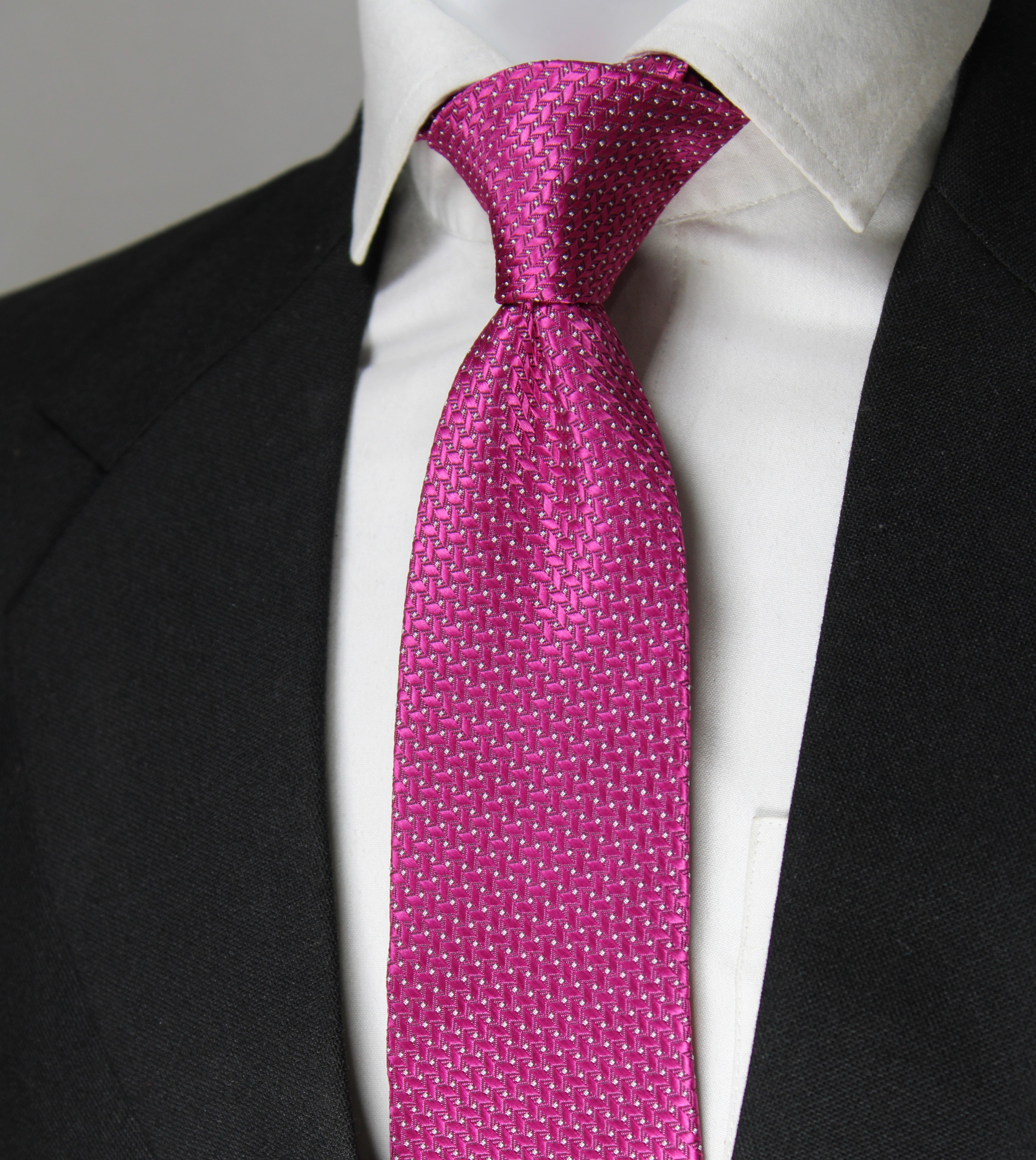 magenta mens tie