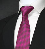 Magenta Geometric Tie & Pocket Square