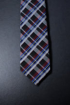 Maroon & Black Classic Checkered Tie