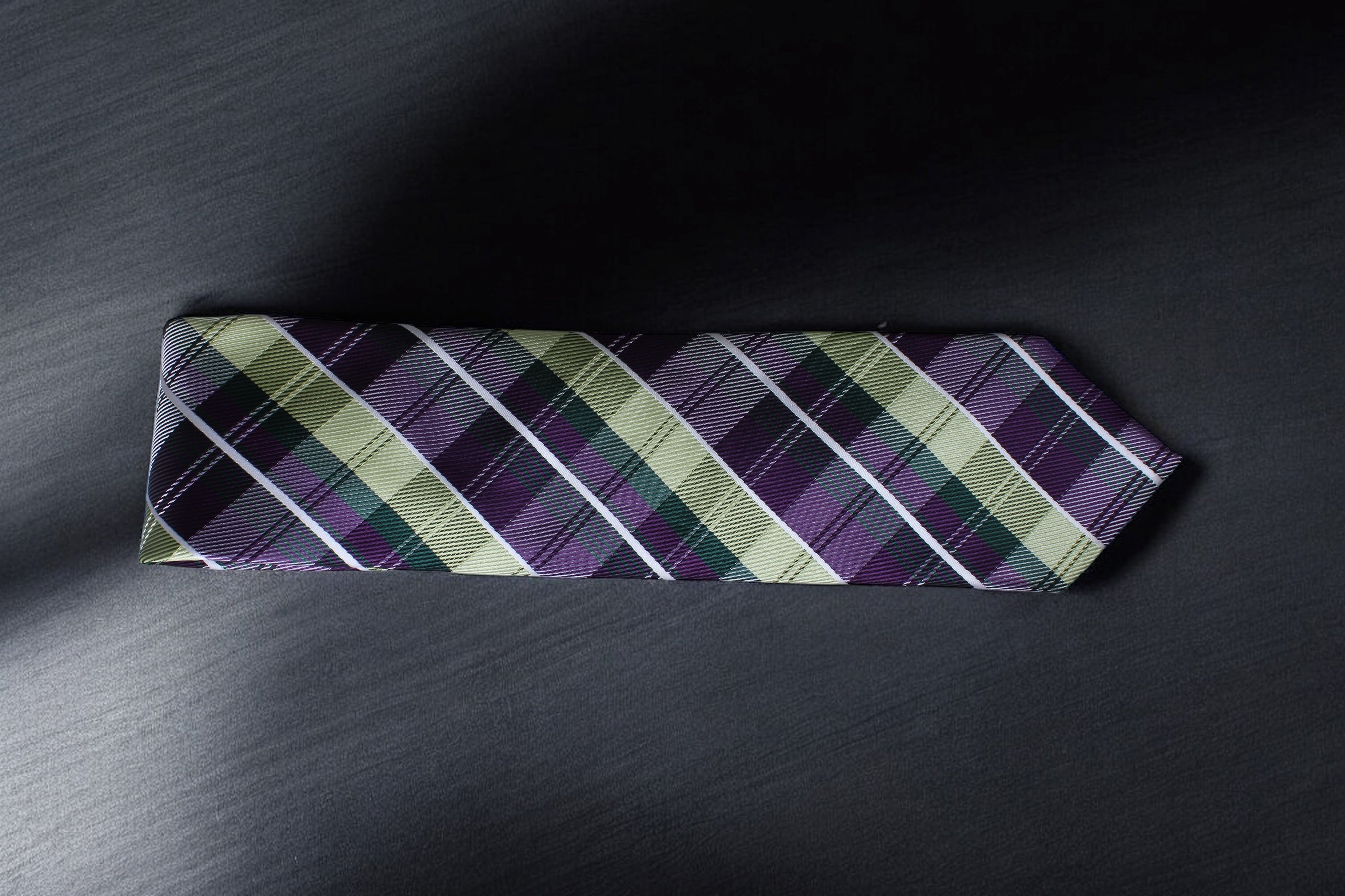 Modern Chick Purple Checkered Tie